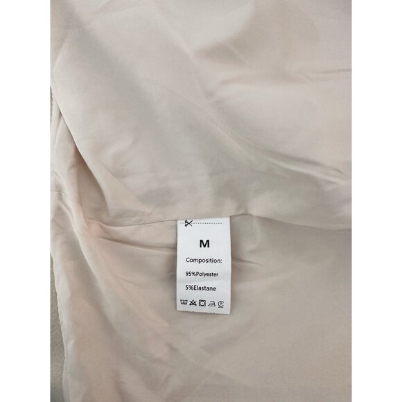 Womens Overcoats with Metal Buttons Double-Breasted Coat in Oatmeal Color Size M - Picture 5 of 8